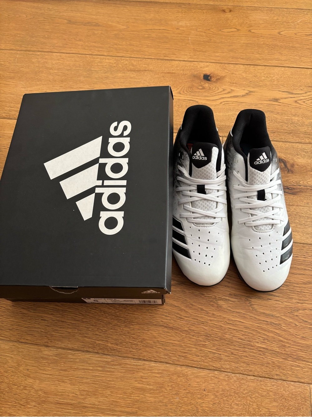 adidas Kids White and Black Sneakers